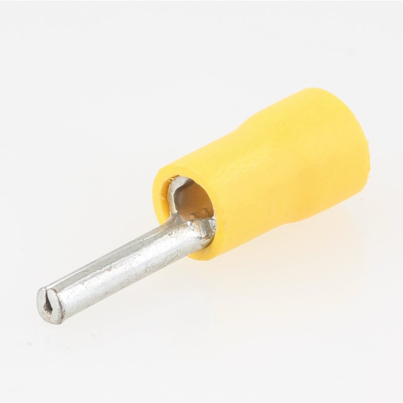 gelb 2,5-6 qmm ISO Quetsch Stiftkabelschuh -  100 Stück #128 