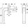 Häfele Fenstergriff aus Aluminium für Drehkippfenster 127x56mm silberfarben