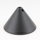 Lampen-Baldachin 110x70mm Kunststoff schwarz Pyramiden Form mit Feststellschraube