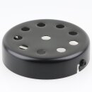 Lampen-Baldachin 100x25mm Metall schwarz ohne Zugentlaster für 10 Lampenpendel
