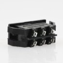 Einbau-Wipptaster schwarz 250V/3A 3-polig 30x12mm