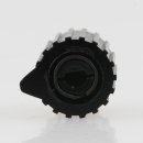 Potentiometer Drehknopf 18x14mm schwarz silber mit Pfeil Achsen-Aufnahme 3mm
