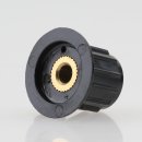 Potentiometer Drehknopf 15x20mm schwarz silber Achsen-Aufnahme 4mm