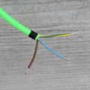Textilkabel Neon-Grün 3-adrig mit Schnurschalter und Schutzkontakt-Stecker Anschlussleitung 2-5m