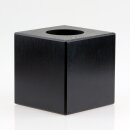 E27 Lampenfassung-Halterung 95x95mm aus Holz schwarz Würfelform