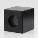 Textilkabel Lampenhalterung für E27 Fassungen 95x95mm aus Holz schwarz