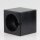 E27 Lampenfassung-Halterung 95x95mm aus Holz schwarz Würfelform