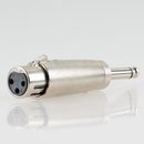 XLR-Adapter 3-pol Kupplung auf 6,3mm Mono AUX...