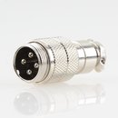 Mikrofon Stecker 4 polig mit Zugentlastung für Funkgeräte