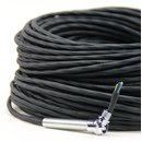 Textilkabel-Stoffkabel schwarz, 3-adrig 3x0,75, extra...