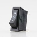 Einbau-Wippschalter schwarz 1-polig EIN/AUS/EIN 30x11mm...