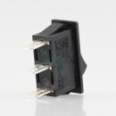 Einbau-Wippschalter schwarz 1-polig EIN/AUS/EIN 30x11mm 250V/10A