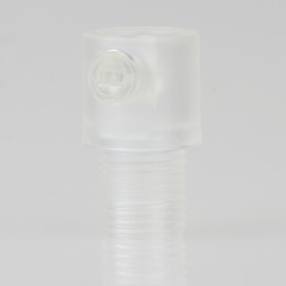 Zugentlastung mit M10x1 Außengewinde für Kabel 13x23mm Kunststoff transparent
