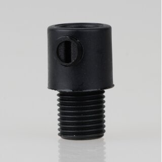 Zugentlastung mit M10x1 Außengewinde für Kabel 13x23mm Kunststoff schwarz