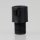 M10x1 AG Zugentlaster Zugentlastung 13x23mm für Kabel Kunststoff schwarz
