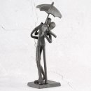 Deko Design Skulptur Figur "Umbrella" 18cm brüniert