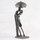 Deko Design Skulptur Figur "Umbrella" 18cm brüniert