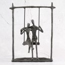 Deko Design Skulptur Figur &quot;Schaukel&quot; 23cm...