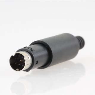 Mini DIN-Stecker 8 polig mit Knickschutz