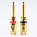 Audio Lautsprecher Einbau-Buchse Anschlussklemme 25mm rot+schwarz
