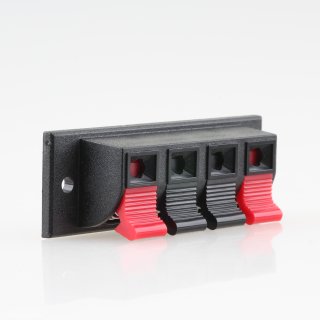 Audio Lautsprecher-Terminal 4 polig mit Klemmanschluss 70x24mm