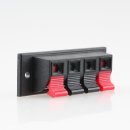 Audio Lautsprecher-Terminal 4 polig mit Klemmanschluss 70x24mm