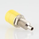 Bananen-Stecker Buchse Kupplung gelb 4mm mit M6 Gewinde