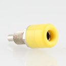 Bananen-Stecker Einbaubuchse Kupplung gelb 4mm mit M6...