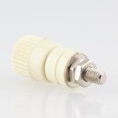 Bananen-Stecker Einbaubuchse Kupplung elfenbein 4mm mit...