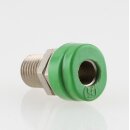 Bananen-Stecker Einbaubuchse Kupplung grün 4mm mit...
