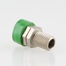 Bananen-Stecker Einbaubuchse Kupplung grün 4mm mit...