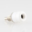 Bananen-Stecker Einbaubuchse Kupplung weiß 4mm mit...