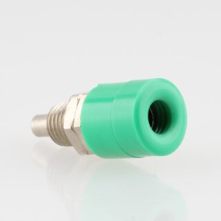 Bananen-Stecker Einbaubuchse Kupplung grün 4mm mit M6 Gewinde