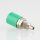 Bananen-Stecker Einbaubuchse Kupplung grün 4mm mit M6 Gewinde
