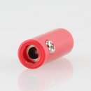 Bananen-Stecker Kupplung Verbinder 22mm rot