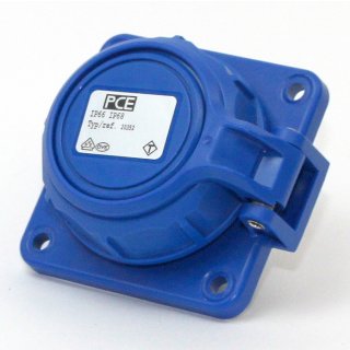 PCE Schutzkontakt-Anbausteckdose NAUTILUS 250V/16A IP66/68 blau